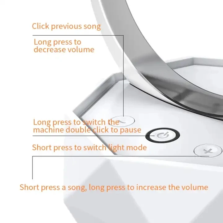 Cheapest Mini Portable RGB LED Bluetooth Radio USB Player Audio Cable mini speaker