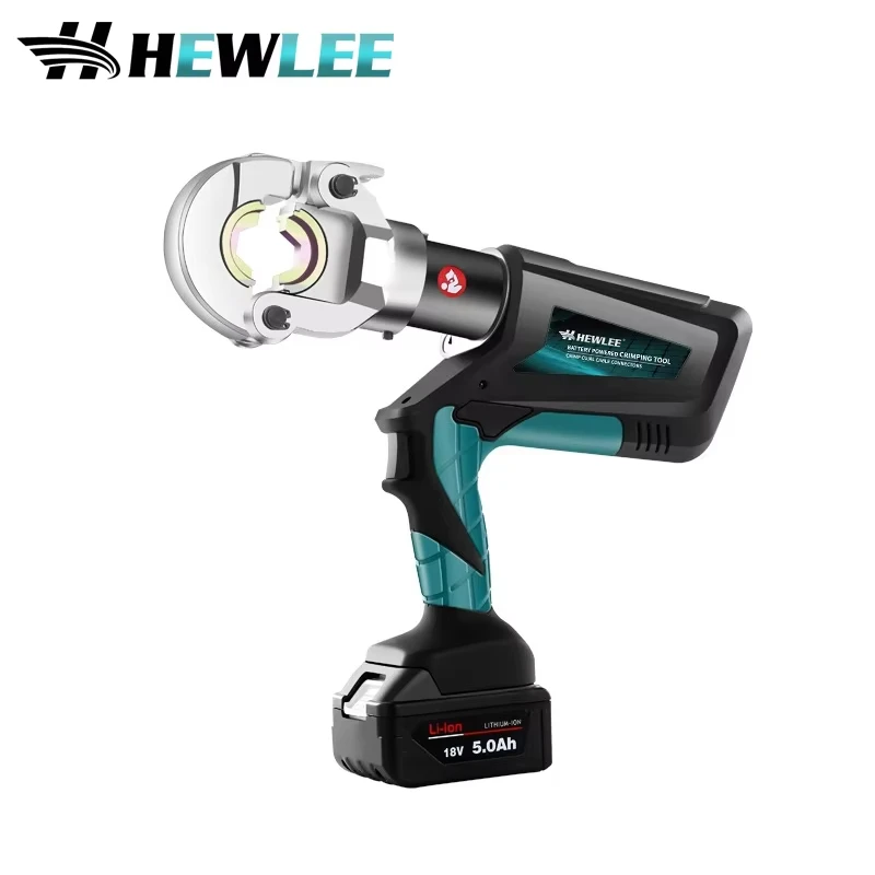 HEWLEE HL-300Pro 6T Intelligent LCD Battery Connector Copper Electric Cu 300mm Hydraulic Cable Crimping Tool