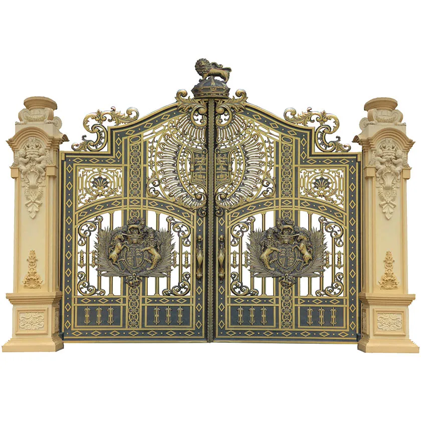 High Quality House Main Gate Designs Swing Driveway Gates Portail Aluminium Decorative Aluminum Gates