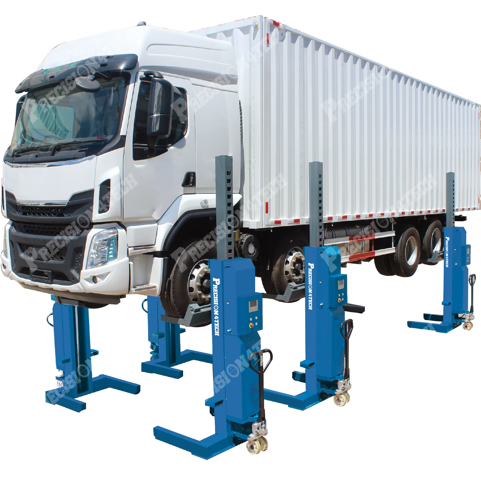 Heavy duty 6 post 45T lifting capacity truck lift