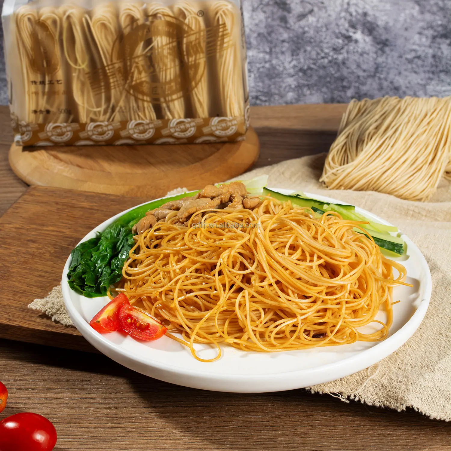 Liji 500g Seafood Flavored Halal Ramen Wholesale Instant Ramen Noodles Shrimp Roe Noodles