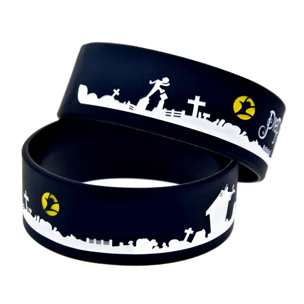 Hot Selling High Quality Silicone Wristband Fashion Custom Design Creative Logo Widened Rubber Wristband