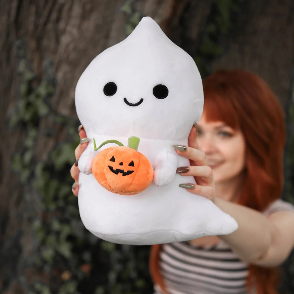 Lovely Peluches Custom Halloween Accessories Stuffed Toys Pumpkin Ghost Plush Halloween Home Decor