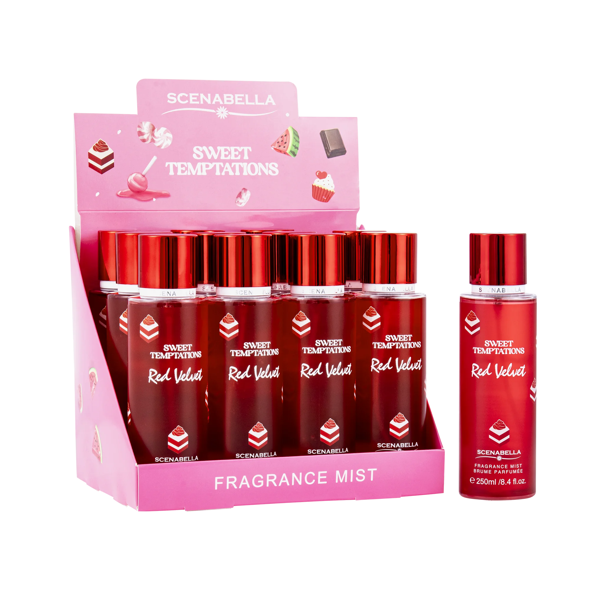 250ml Scenabella OEM Perfume Floral Women Body Spray Perfumes Body Mist Spray SC1129