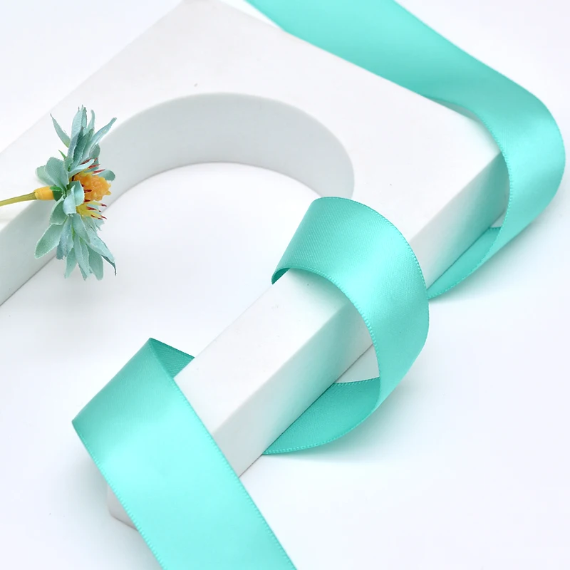 Custom 196 color single double faced satin ribbon for wedding decoration gift ribbon wrap