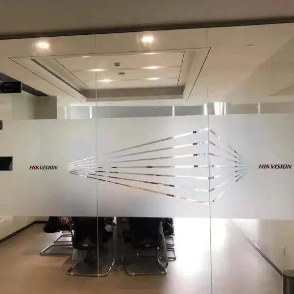 Factory OEM Office Building Shopping Mall Glass Decoration  Frosted Transparent film Window Privacy Film