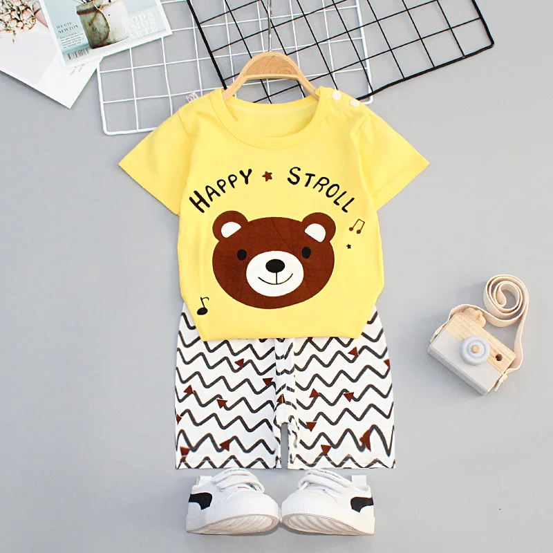 
Summer Baby Clothes Sets Kids Pajamas Baby Loungewear sets Boys Girls Pijamas Cotton Nightwear 