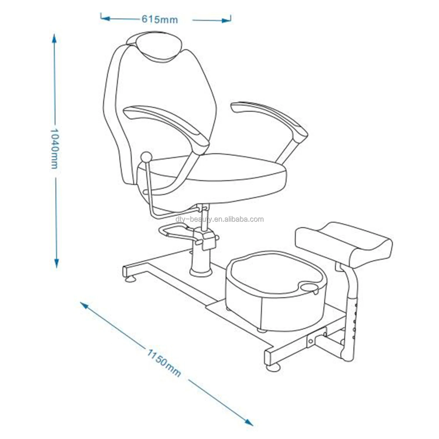 DTY Cheap Modern Professional Pedicure Chair No Plumbing Luxury Pipeless Foot Spa Massage