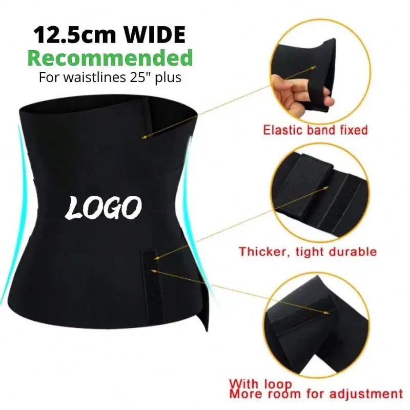 OEM Neoprene Weight Slimming Around Invisible Elastic Belly Shaper Bandage Tummy Wrap Waist Trainer