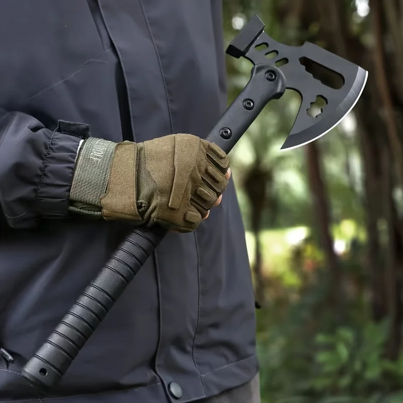 Manufacturer Supplier Compact Durable Multifunctional High Manganese Steel Tactical Axe for Camping Carpentry Outdoor Survival