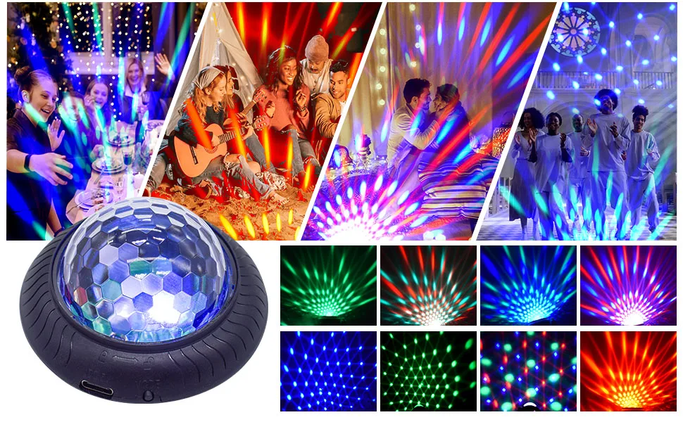 decorate car sharpy light planet moon starry sky entry lamp mini laser LED recharge interact lighting night lights for bedroom