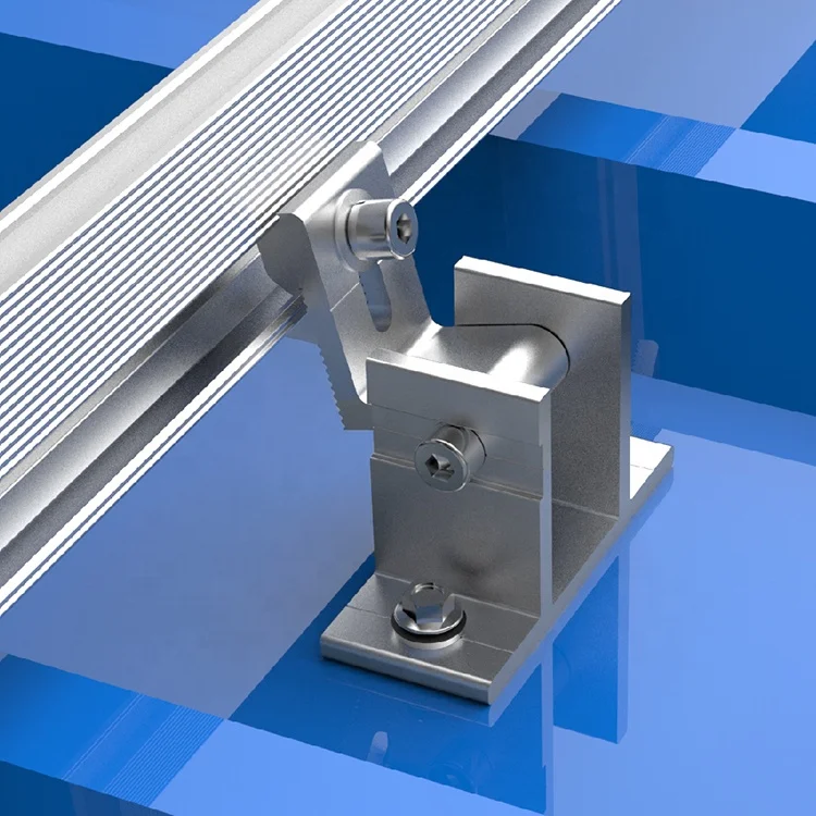 Adjustable Aluminum Base Solar Panel Roof Structure System Easy Install Wholesale Rooftop Mounting Home PV Modules Solar Carport