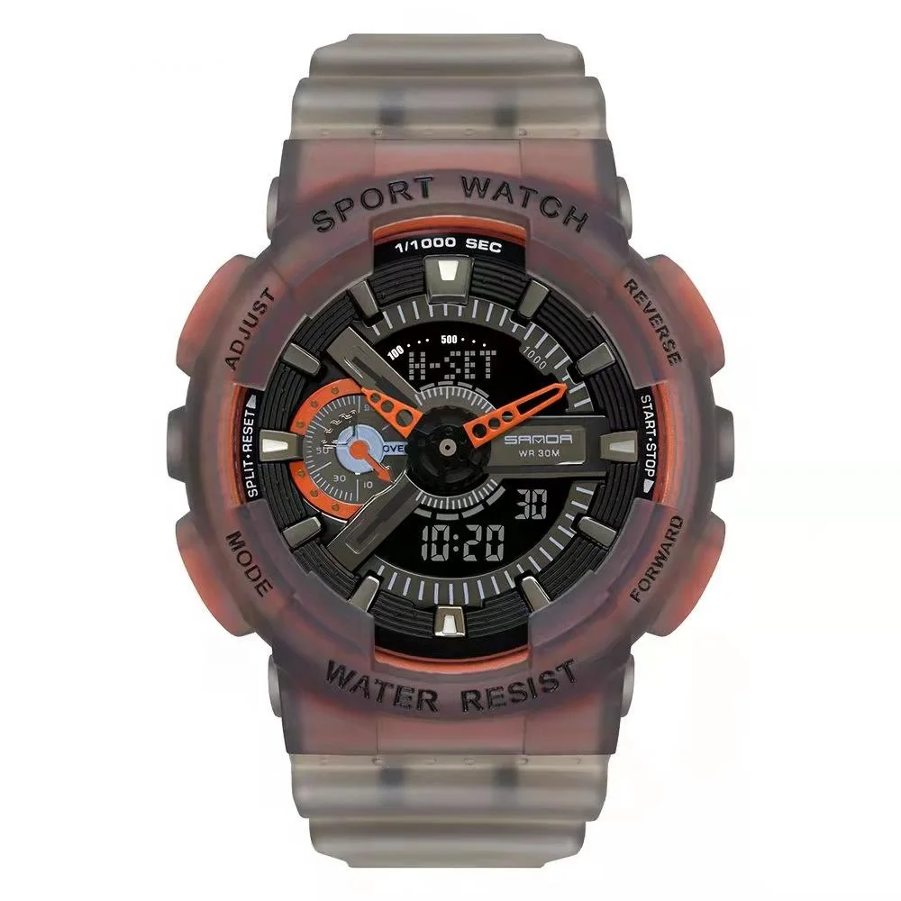 2021 SY Brand Men Sports Watches Dual Display Analog Digital Electronic Waterproof Swimming Military Watch