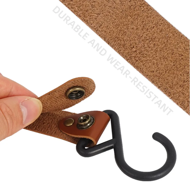 Outdoor Camping leather hook hanger camping accessories