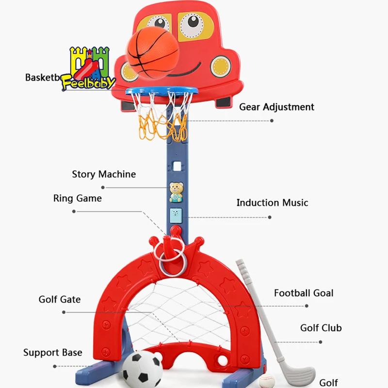  Feelbaby пластиковая крытая детская мини-игрушка баскетбольное кольцо и