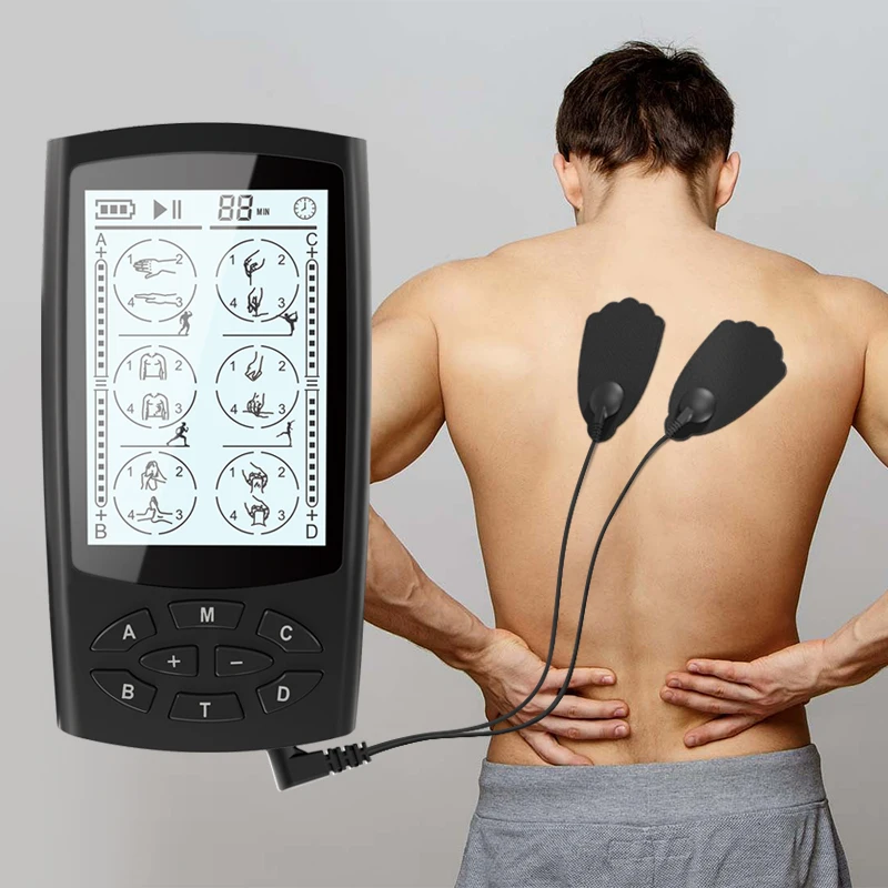 Professional Portable TENS Machine Nerve Pain Relief Muscle Stimulation Lower-Frequency Pulse Massager with Adjustable Settings