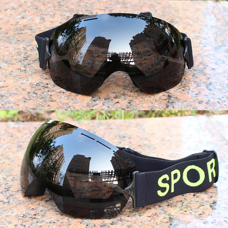 Uv400 Protection Skiglasses Sport Snow Board OEM Custom Anti Fog Ski Glasses Straps Lens Ski Goggle