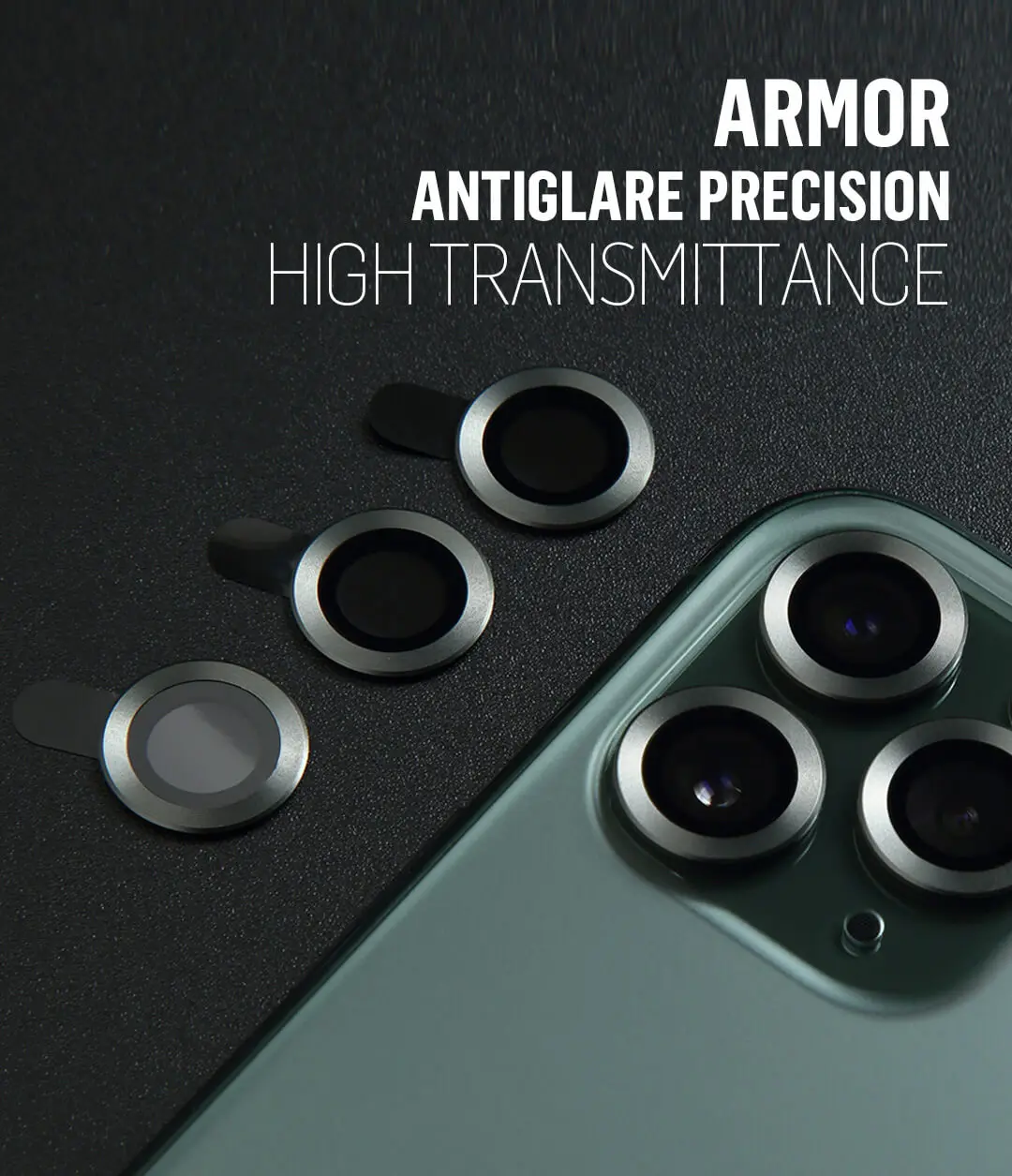 Hd Clear High Transparent Camera Lenses Aluminum Alloy Metal Cover Rear Film For Iphone 13 12 11 Pro Max Mini