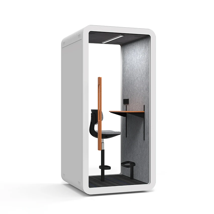 Custom Made 6 Person Industrial Soundproof Booth With Wheels Meeting Pods For Office