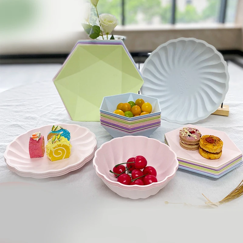 Custom Disposable Paper Plates Set Party Plates Cups Napkins Sets Party Tableware Set Party Supplies Kits Plates