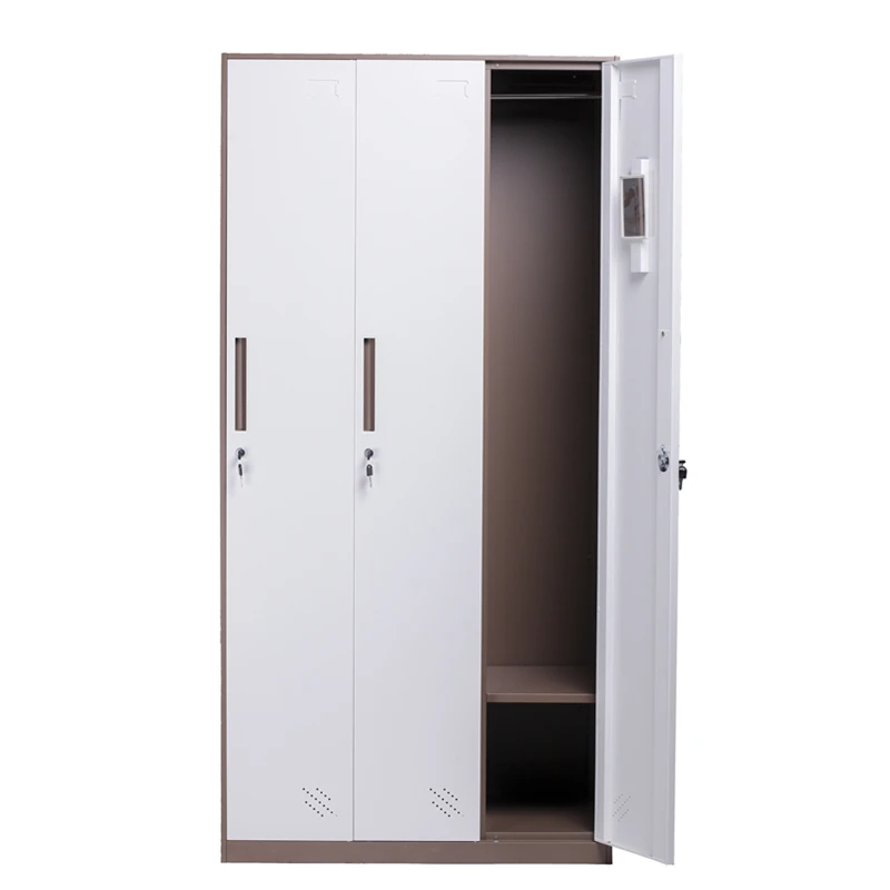 SW-L03 Hot sale work lockers in factory 3 door lockers metal steel