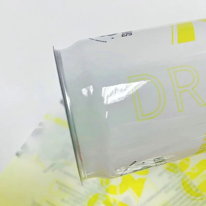 Custom Printing Beer Can Bottle Labels Packaging Shrink Synthetic Paper Matte Effect Waterproof Sticker Sleeve Bottle Can Label