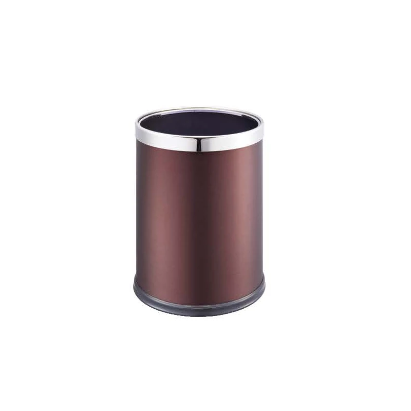 2021 custom design indoor bedroom home10 Liter round stainless steel waste bin Waste Basket dustbin  without lid