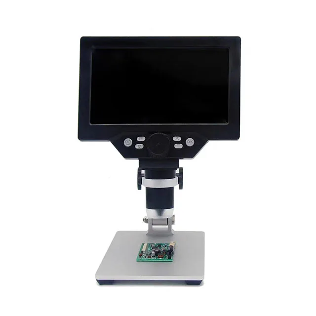 7 inch HD LCD display usb digital microscope magnifier with alloy stand for phone repair
