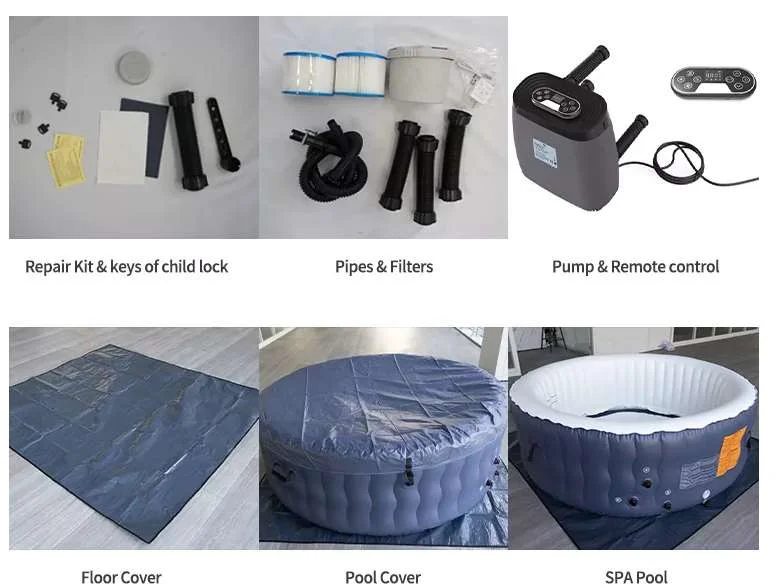 Inflatable Hottub Tubs Pool Outdoor Spa Hot Tubs Tubes indoor Outdoors Hot Tubs Portable Outdoor For Sale 6 Person Bathtub