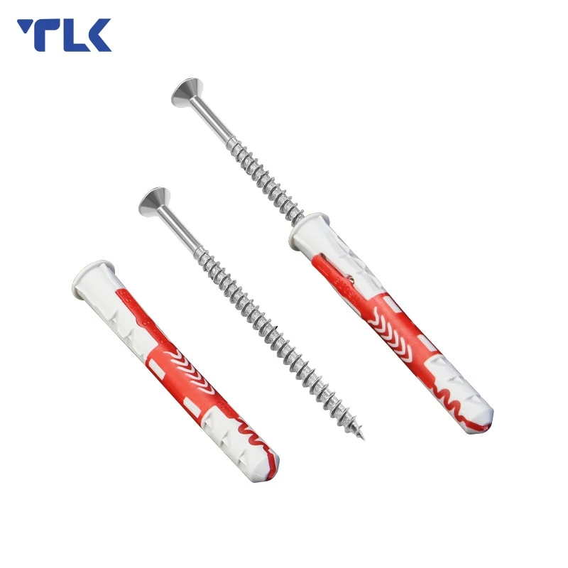 Nylon Expansion Hammer Fixing Anchor Pipe Wall Plug With Drywall Chipboard Screw