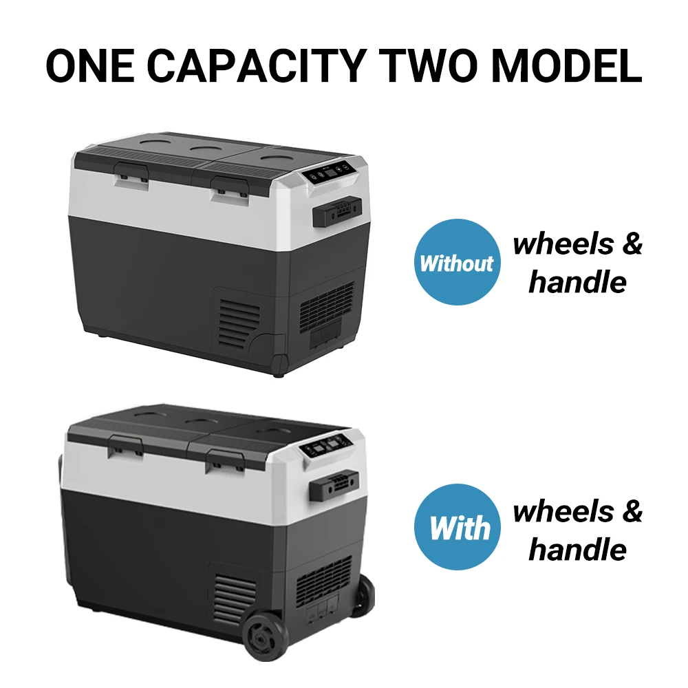 Wholesale 25-32L Dual Use With Wheels Freezer Portable Car Fridge 12V 24V Compressor Refrigerator For Truck Outdoor Fridge