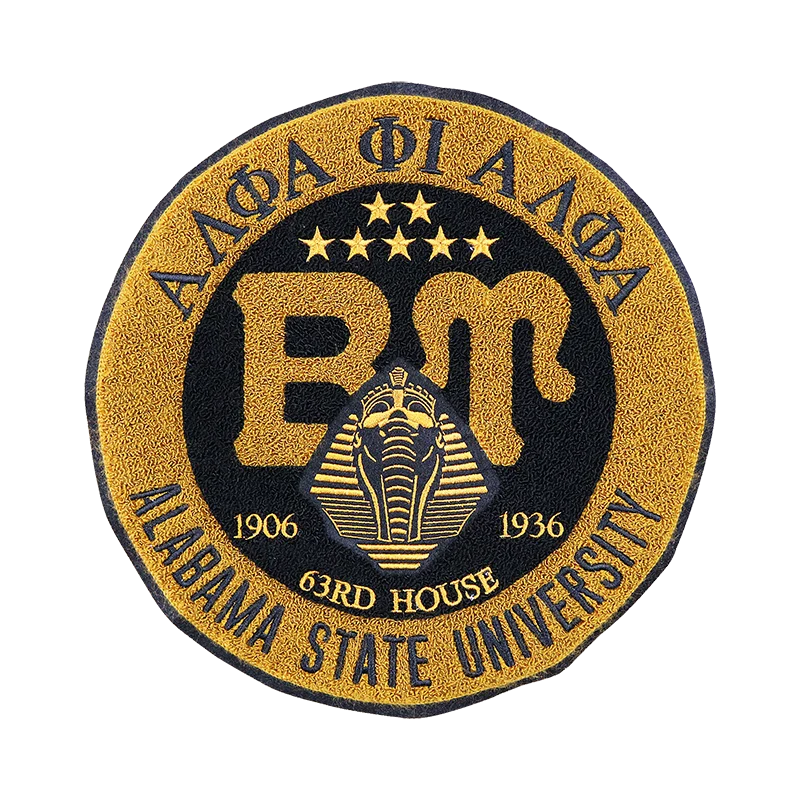 Wholesale 3D Puffy Iron-On Badge Accessories Embroidery Patch with Custom Letter Logo Chenille Detailing for Garment Accessories