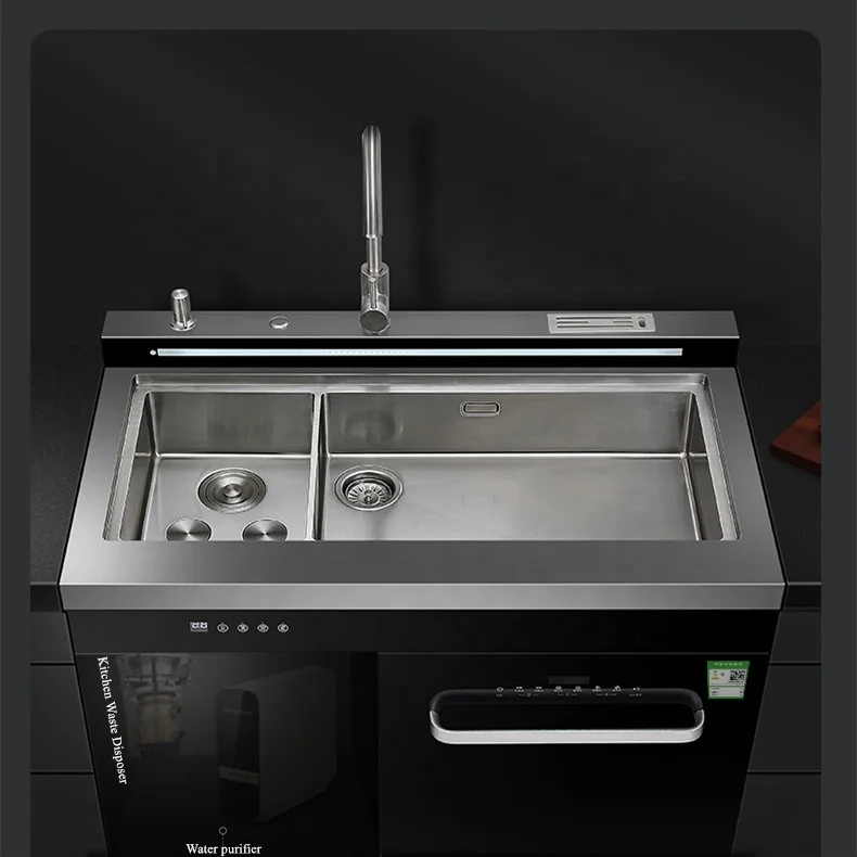 High efficiency Stainless Steel Kitchen Dish Washers China Factory Dishwasher Machine Double-sided sink Dishwasher