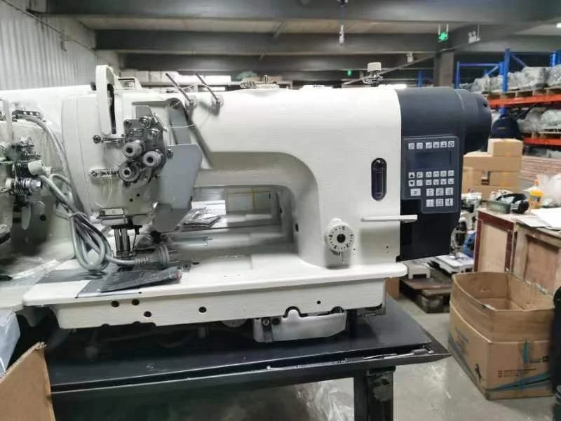 QK-8752E-D4 двухигольная Тяжелая швейная машина компьютерная автоматическая промышленная