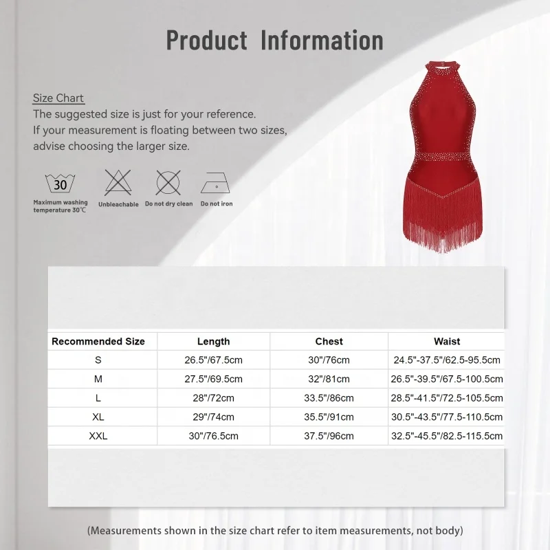 Women Leotard Fringe Bodysuit Ballroom Latin Tango Salsa Dance Costume Latin Samba Dance Dress Short Multi Color Dance Costume