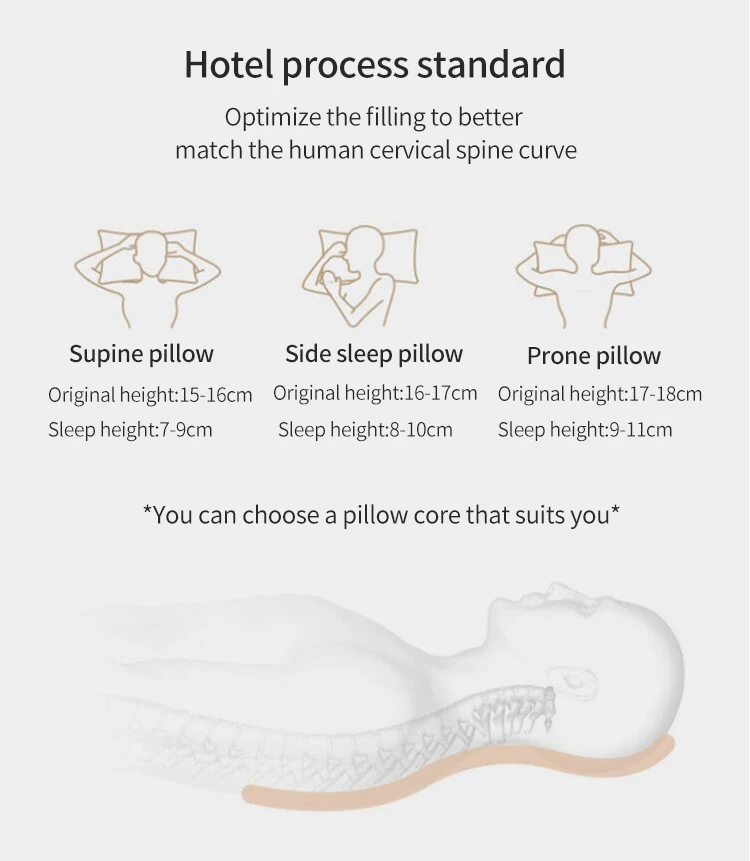 Wholesale Hilton hilton Hotels Cushions Throw Pillow Bedding Pillow travel silk case neck  customization