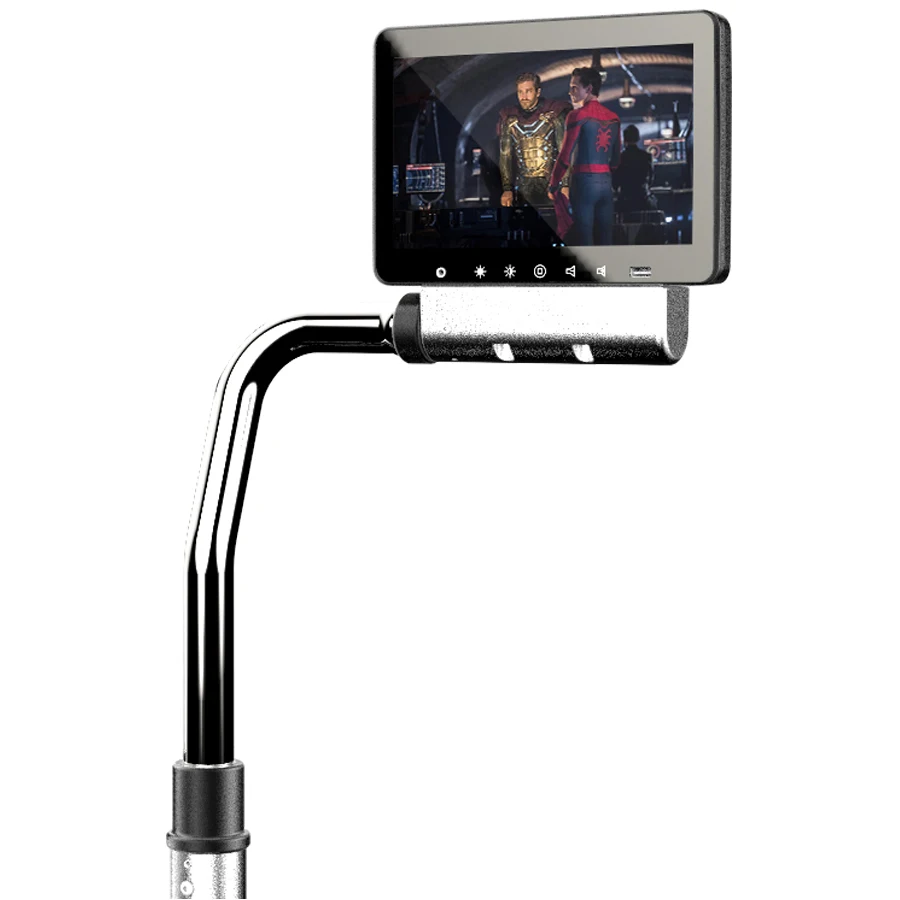 Customised Android 10 inch Multi function Tablet Touch Screen For bus first row seats with WiFi Bluetooth mobile USB charge