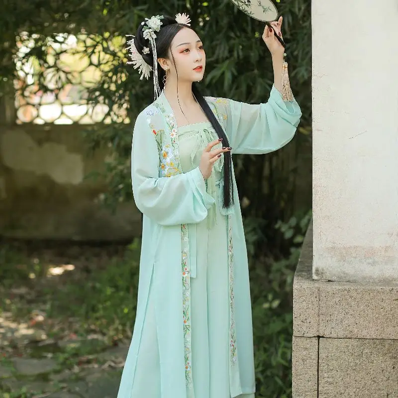 new ancient adults wholesale chiffon fairy Customized embroidered hanfu women