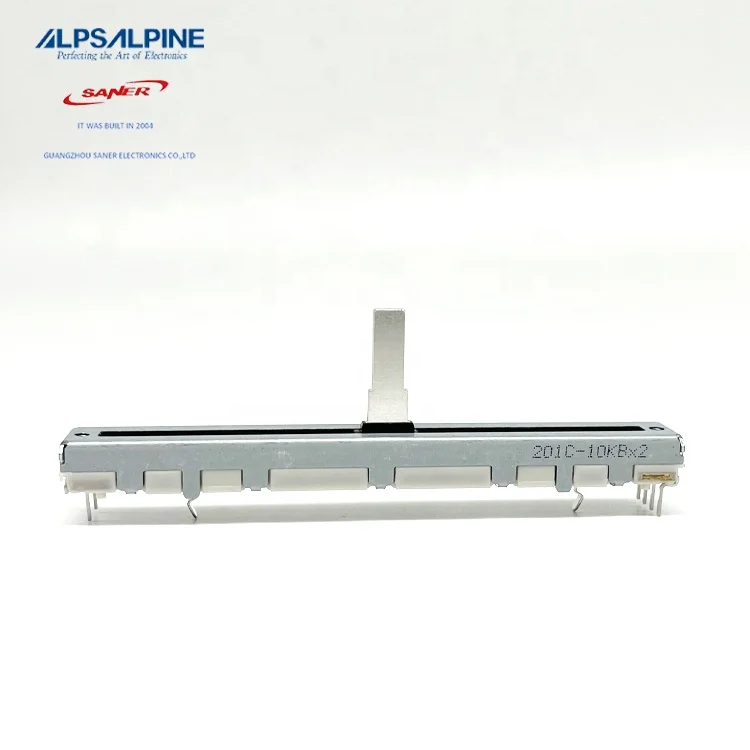 ALPS RS60112A6A0C Travel 60mm length 75mm 201C 10KB*2  Slide potentiometers fader
