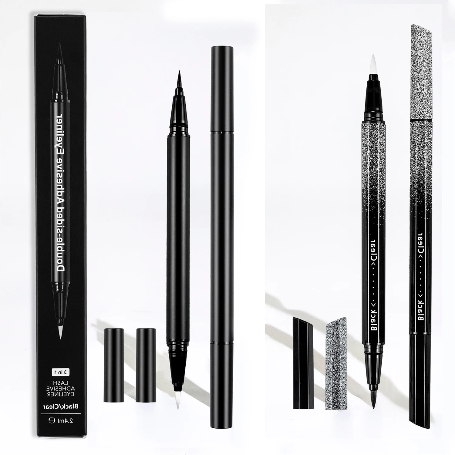 hot selling wholesale waterproof eyelash extension lashes adhesive glue pen double sided eyeliner pen