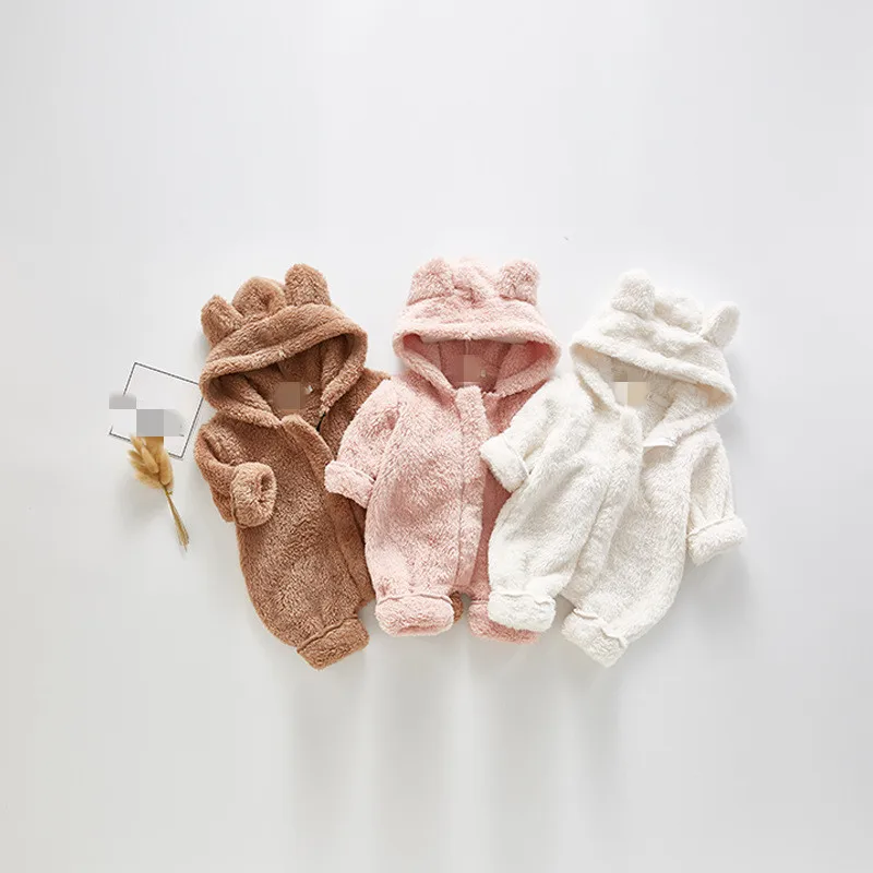 CBB B94H03 Зимний новый Детский плюшевый длинный комбинезон для мальчиков и младенцев Одежда