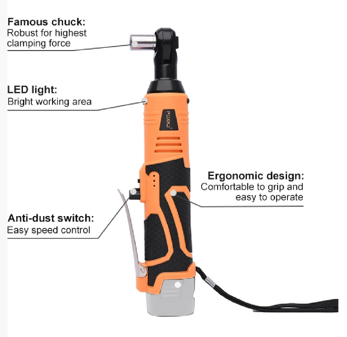 18V/12V Brushless  1.5Ah Lithium battery Ratchet wrench electricity Ratchet wrench Auto Ratchet wrench