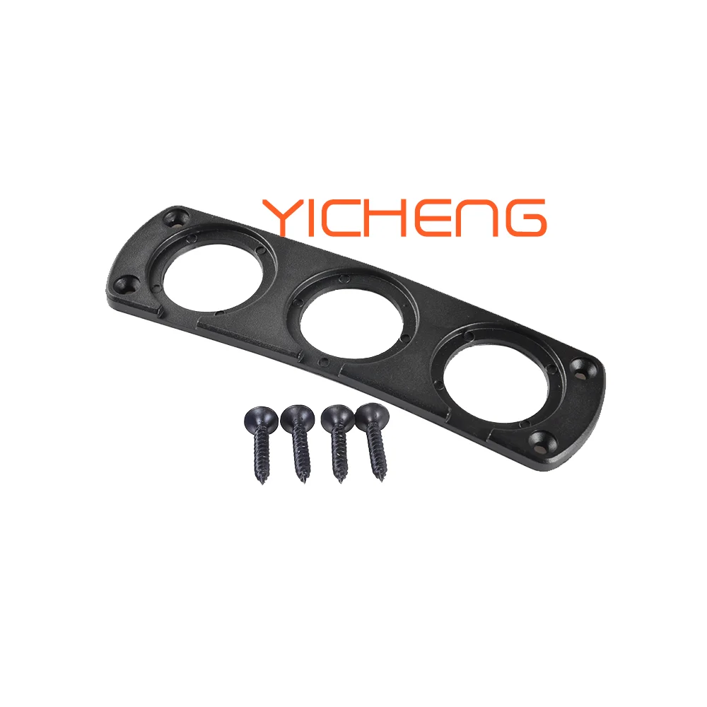 12 В 24 В Автомобильное зарядное устройство гнездо ABS с тремя отверстиями USB-Панельное крепление