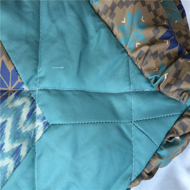 Hot sell bed sheet patchwork quilt printed bedding set