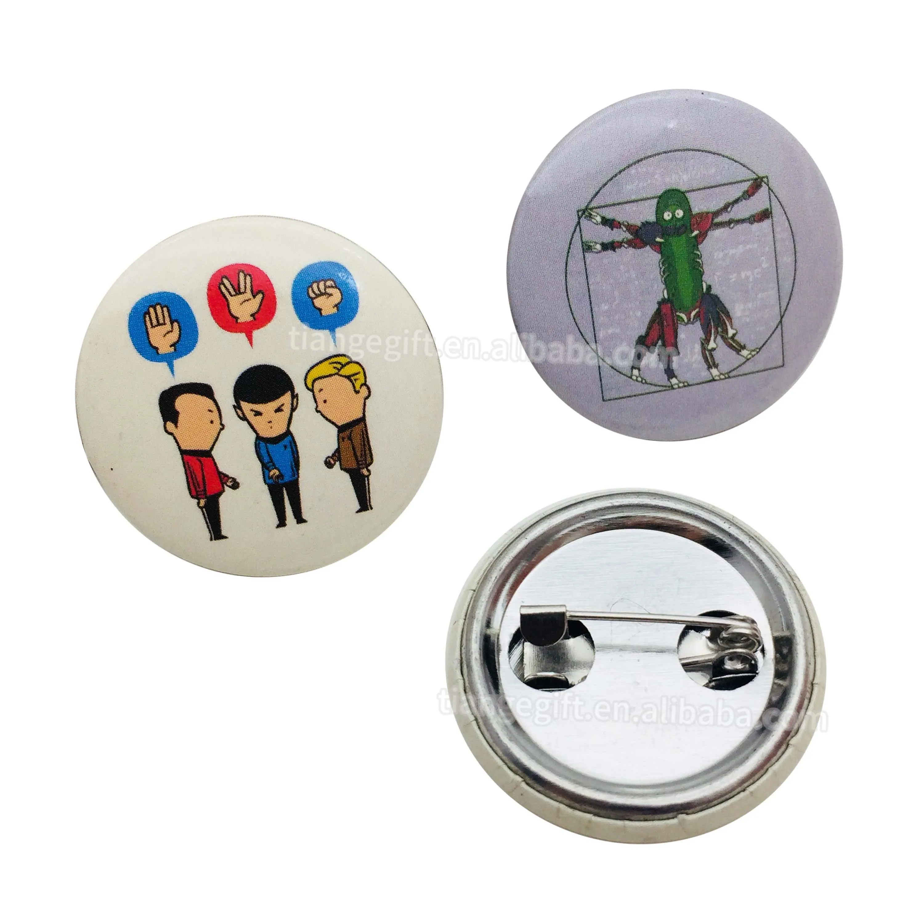 Custom Pins Metal Logo Badge Name Tag Badge 58mm Button Badge