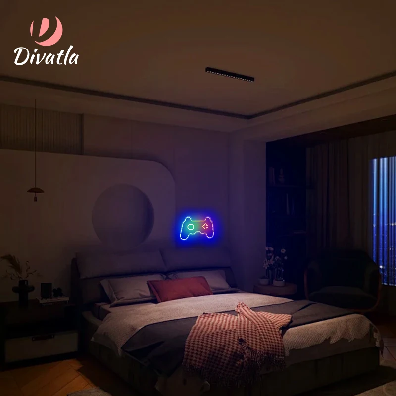 GamePad Signboard Customization New Product Neon Light Sign Custom High Quality Acrylic Board Smart Light Led Neon Sign