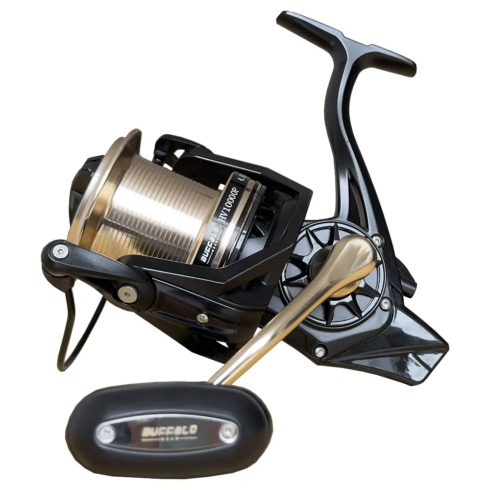 Buffalo Gear Fishing Sea Ocean Spinning Reel Saltwater CNC Metal Spool Big Game Large  fish Drag Spinning Reel Casting Pesca