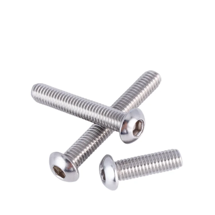 DIN 7380 SS304 A2-70 Stainless Steel Hex Socket button head machine Screw