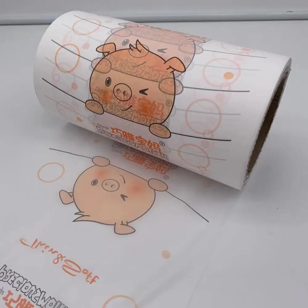 
 Лидер продаж, дышащая полиэтиленовая Защитная пленка с принтом для детских подгузников в Китае  