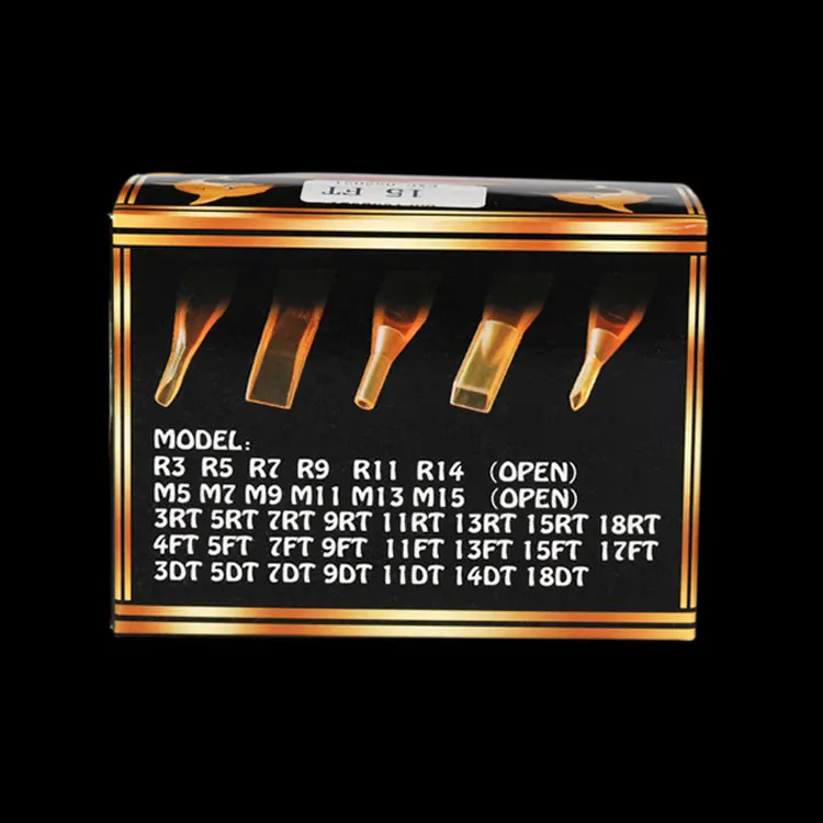 Kissure 50pcs/box  yellow Disposable Tattoo needle Tips For Tattoo Machine microblading body art